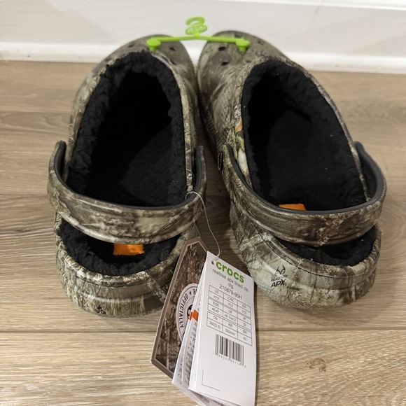 Crocs Realtree APX‎ Lined Classic Camo Clog Men\'s Size 9 Camouflage New